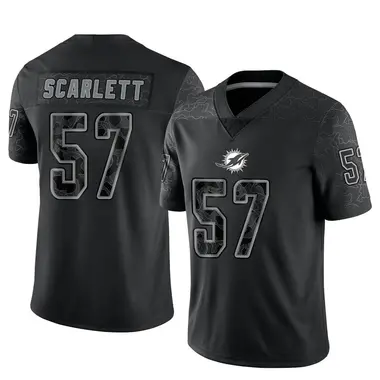 Youth Nike Miami Dolphins Brennan Scarlett Reflective Jersey - Black Limited