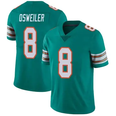 Youth Nike Miami Dolphins Brock Osweiler Alternate Vapor Untouchable Jersey - Aqua Limited