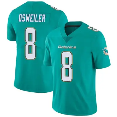 Youth Nike Miami Dolphins Brock Osweiler Team Color Vapor Untouchable Jersey - Aqua Limited