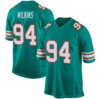 Youth Nike Miami Dolphins Christian Wilkins Alternate Jersey - Aqua Game