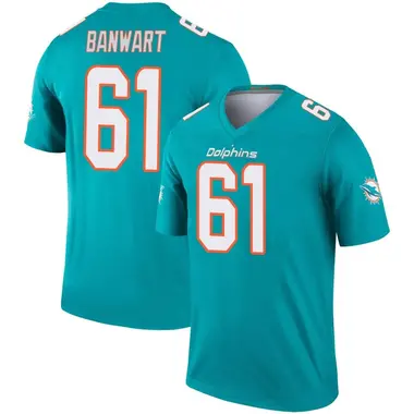 Youth Nike Miami Dolphins Cole Banwart Jersey - Aqua Legend