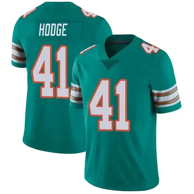Youth Nike Miami Dolphins Darius Hodge Alternate Vapor Untouchable Jersey - Aqua Limited