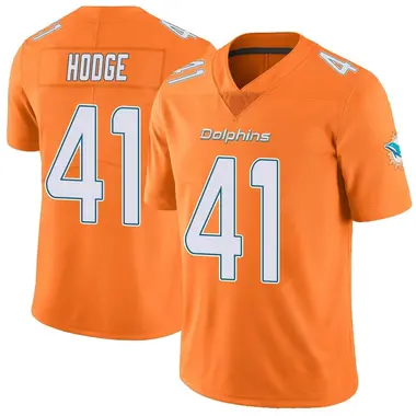 Youth Nike Miami Dolphins Darius Hodge Color Rush Jersey - Orange Limited