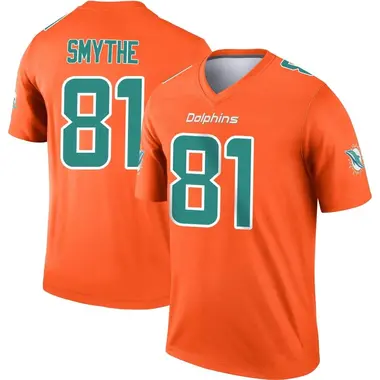 Youth Nike Miami Dolphins Durham Smythe Inverted Jersey - Orange Legend