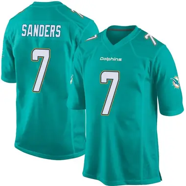 Youth Nike Miami Dolphins Jason Sanders Team Color Jersey - Aqua Game