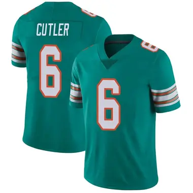 Youth Nike Miami Dolphins Jay Cutler Alternate Vapor Untouchable Jersey - Aqua Limited
