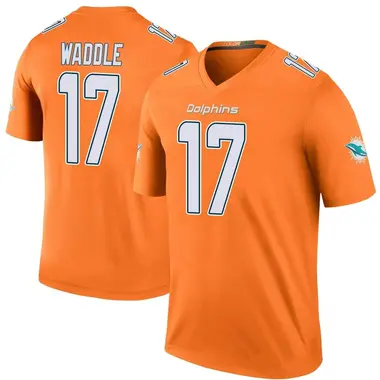 Youth Miami Dolphins Jaylen Waddle Color Rush Jersey - Orange Legend