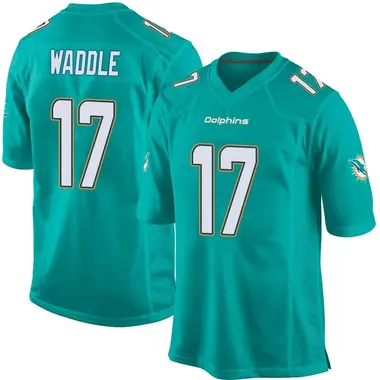 Youth Nike Miami Dolphins Jaylen Waddle Team Color Jersey - Aqua Game
