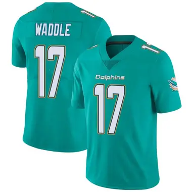 Youth Nike Miami Dolphins Jaylen Waddle Team Color Vapor Untouchable Jersey - Aqua Limited