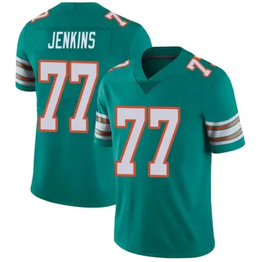 Youth Nike Miami Dolphins John Jenkins Alternate Vapor Untouchable Jersey - Aqua Limited