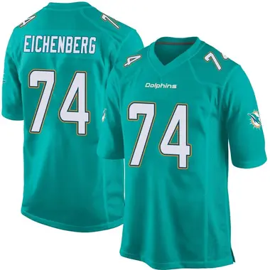 Youth Nike Miami Dolphins Liam Eichenberg Team Color Jersey - Aqua Game