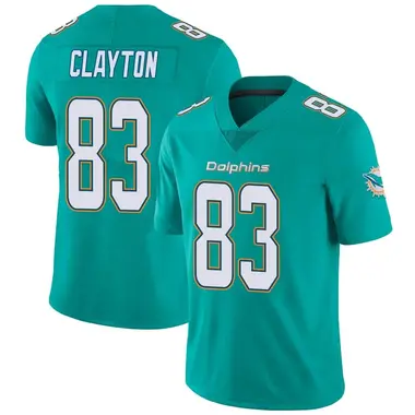 Youth Nike Miami Dolphins Mark Clayton Team Color Vapor Untouchable Jersey - Aqua Limited