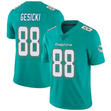 Youth Nike Miami Dolphins Mike Gesicki Team Color Vapor Untouchable Jersey - Aqua Limited