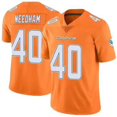 Youth Nike Miami Dolphins Nik Needham Color Rush Jersey - Orange Limited