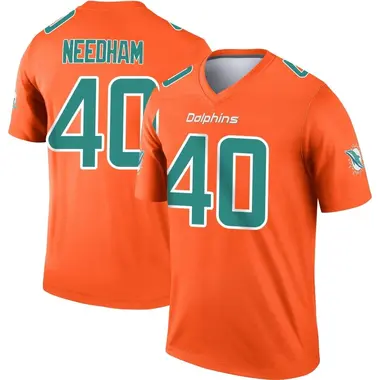 Youth Nike Miami Dolphins Nik Needham Inverted Jersey - Orange Legend