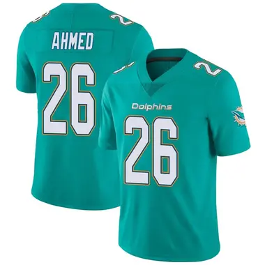 Youth Nike Miami Dolphins Salvon Ahmed Team Color Vapor Untouchable Jersey - Aqua Limited