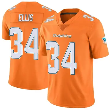Youth Nike Miami Dolphins Tino Ellis Color Rush Jersey - Orange Limited