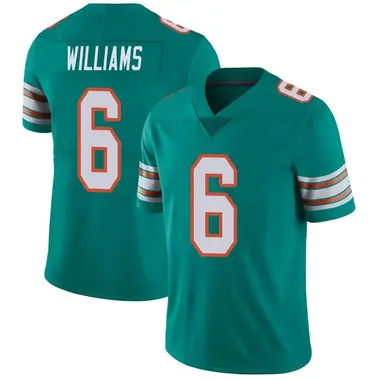 Youth Nike Miami Dolphins Trill Williams Alternate Vapor Untouchable Jersey - Aqua Limited