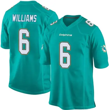 Youth Nike Miami Dolphins Trill Williams Team Color Jersey - Aqua Game